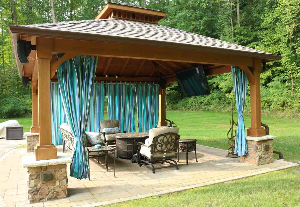 Cascade Wood Pavilion 12' x 24' | Outdoor by Mr Mulch